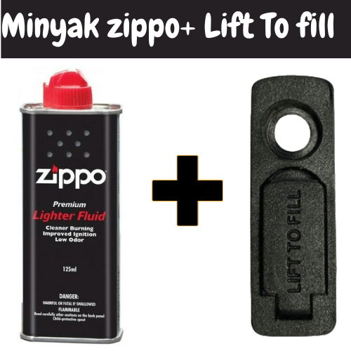 Paket Hemat Minyak Zippo Plus Batu Zippo Original