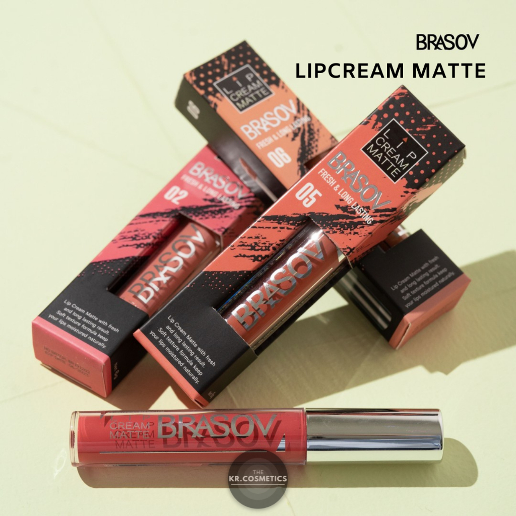 BRASOV Lipcream Matte fresh long lasting 6 gr