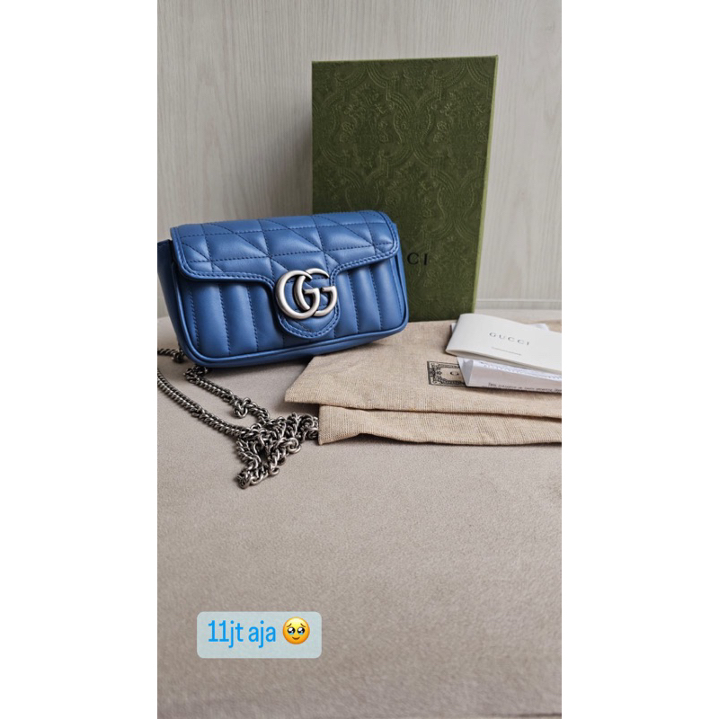 Authentic Gucci Marmont Super Mini