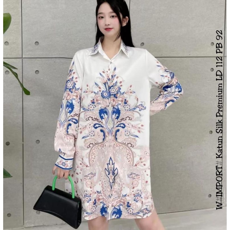 Real pic Original Termurah Tunik Bangkok Impor / Tunik Jumbo Import / Tunik Burberry