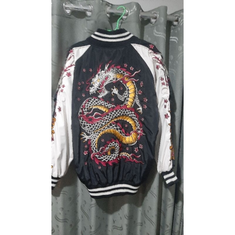 [PRELOVED] Sukajan Jacket - Kuro Ryujin (memphisorigins) *limited edition