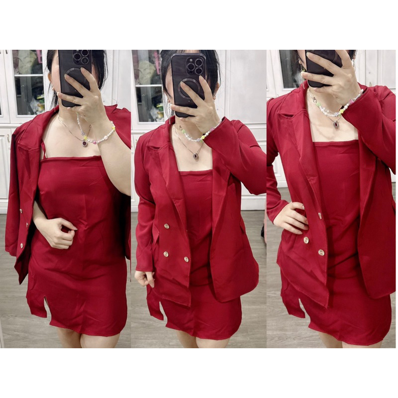 CODE:n 3562 DRESS BLEZER BKK READY SALE YA…