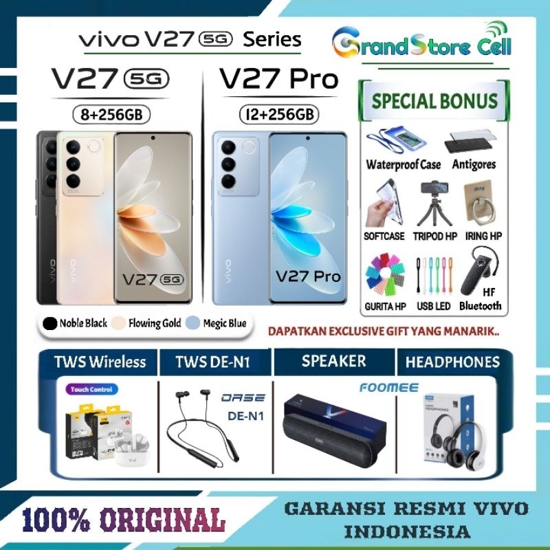 VIVO V27 5G 8/256 | VIVO V 27 PRO 5G 12/256 | VIVO V25 5G 8/256 | VIVO V23 5G 8/128 GARANSI RESMI VIVO