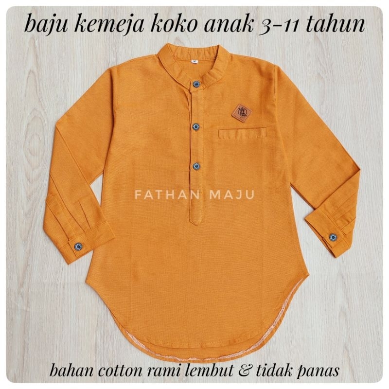 Baju Kemeja Anak Laki umur 4-13 tahun Atasan anak laki Baju anak laki Kemeja Anak laki Terbaru Terlaris