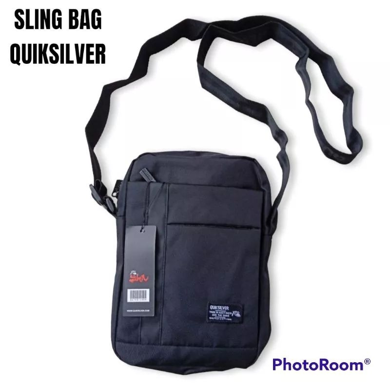 TAS QUICKSILVER TAS SELEMPANG QUICKSILVER TAS QUICKSILVER SLING BAG QUICKSILVER LOGO BESI