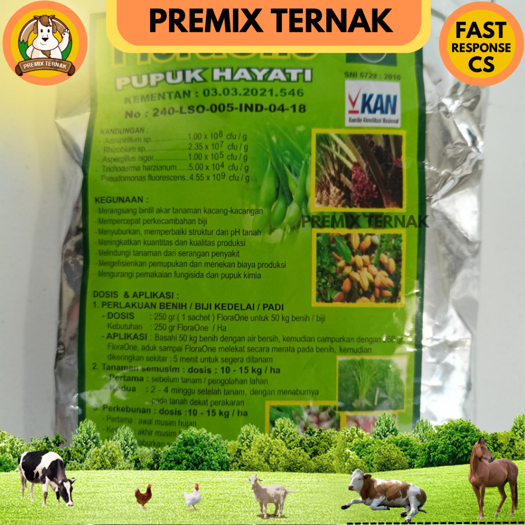 FLORA ONE 250 Gram - FloraOne - Tricoderma - Pupuk Hayati - Pupuk Organik