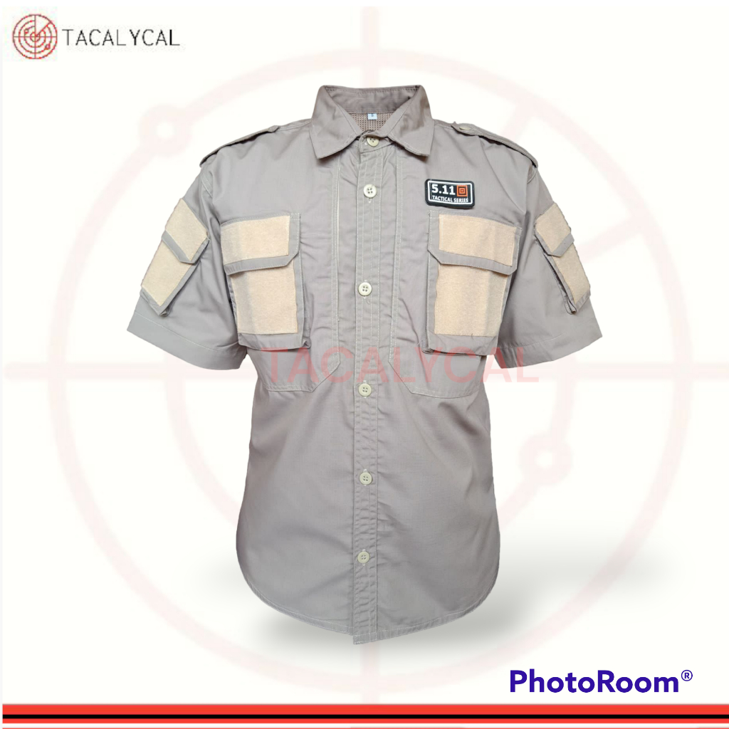 kemeja Tactical 5.11 pendek | Baju Kemeja Taktikal Lapangan | Polisi | Army