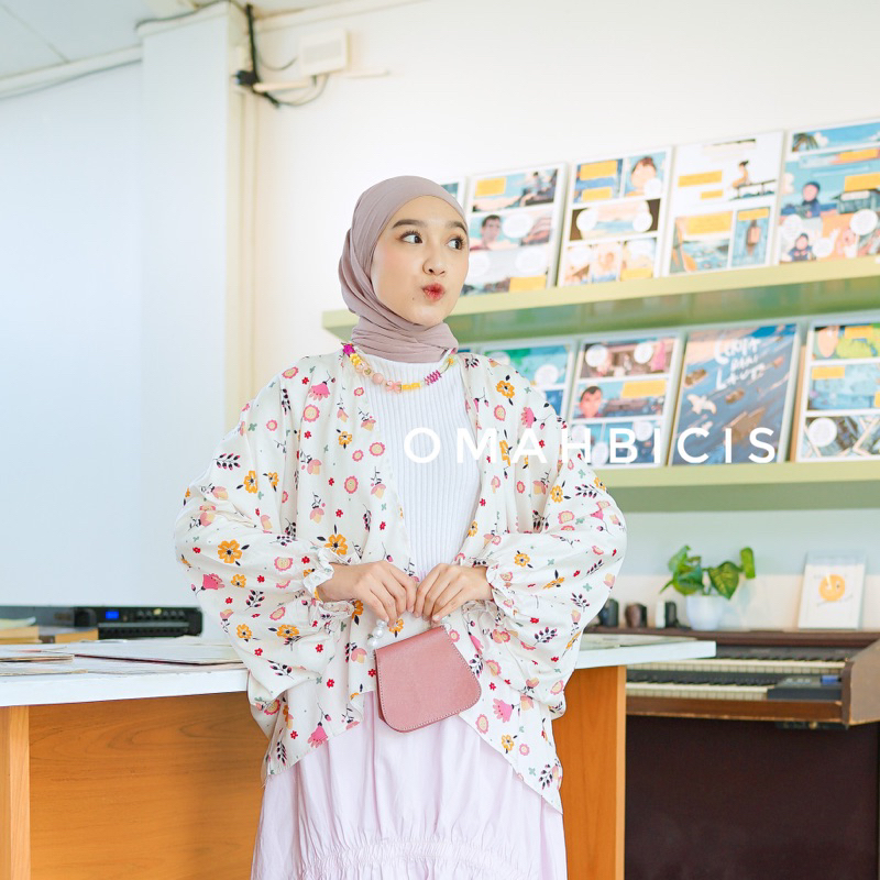 Camellia Outer by omahbicis-Outer Korea-Outer Rayon big size-Outer Wanita