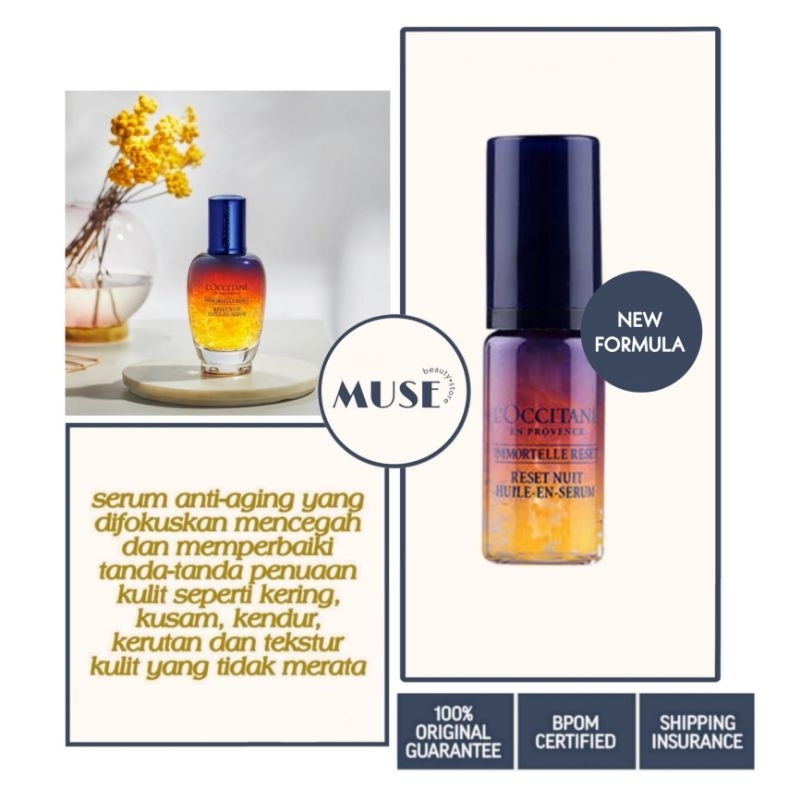 [ New Formula ] Loccitane Immortelle Reset Serum 5ml / Oil-In-Serum