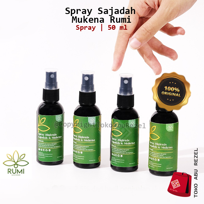 SPRAY RUMI SAJADAH MUKENA 50 ML | Rumi Spray Higienis 50Ml ( Parfum Sajadah &amp; Mukenah ) Hallal | Original