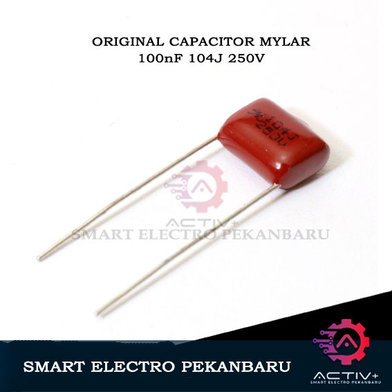 ORIGINAL CAPACITOR MILAR 104 250V 100nF 250V 104J Pitch 0.1uF 100nF 250 Volt 104 CBB Polypropylene F