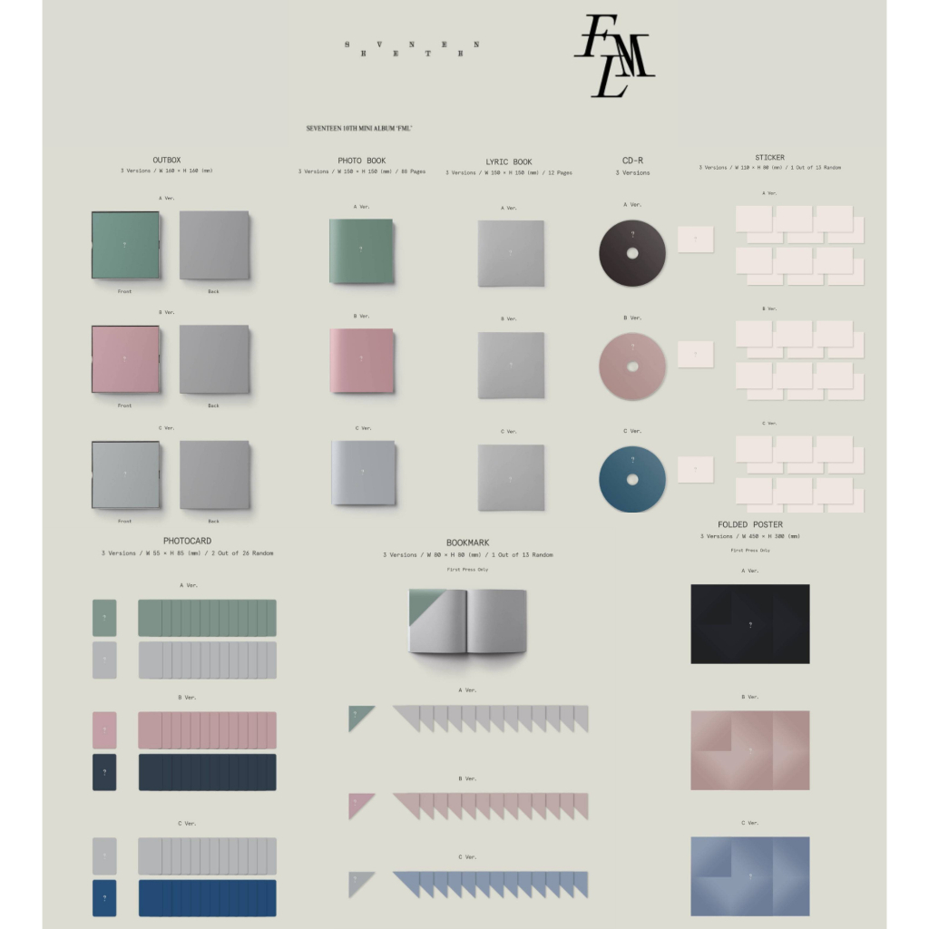 [PO - DP] SEVENTEEN 10th MINI ALBUM : FML - JAPAN STORE