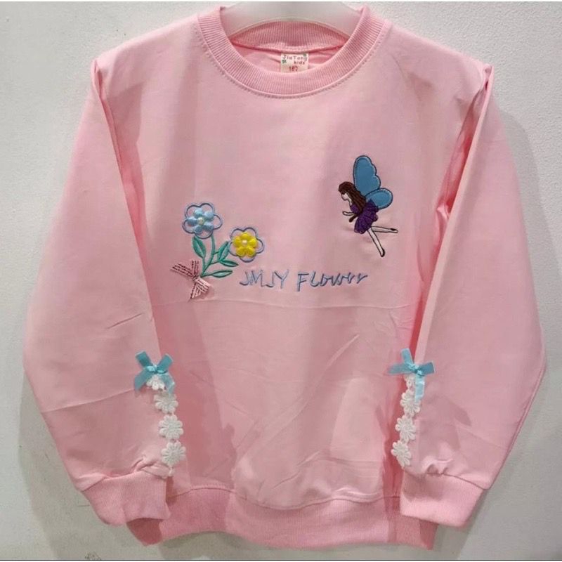 ￼Kaos anak perempuan 6-12 Tahun/Sweater anak perempuan import/Kaos anak perempuan lengan panjang