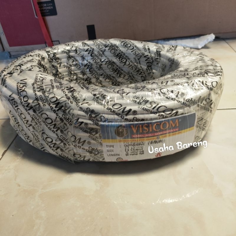 Kabel serabut visicom 2x1.5 50meter