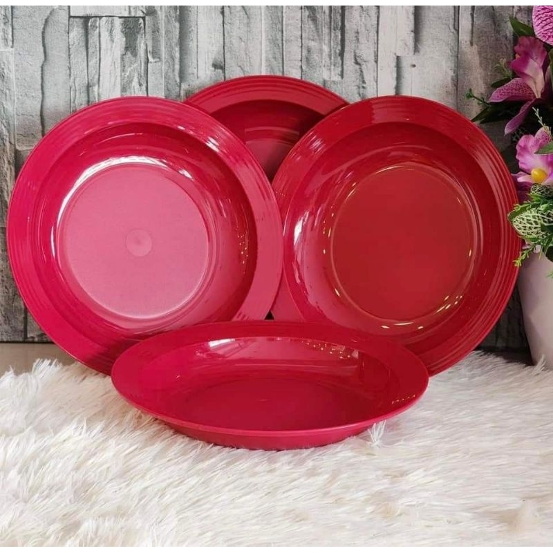 Large Deep Plate Red Shappire by Tuppy Malay