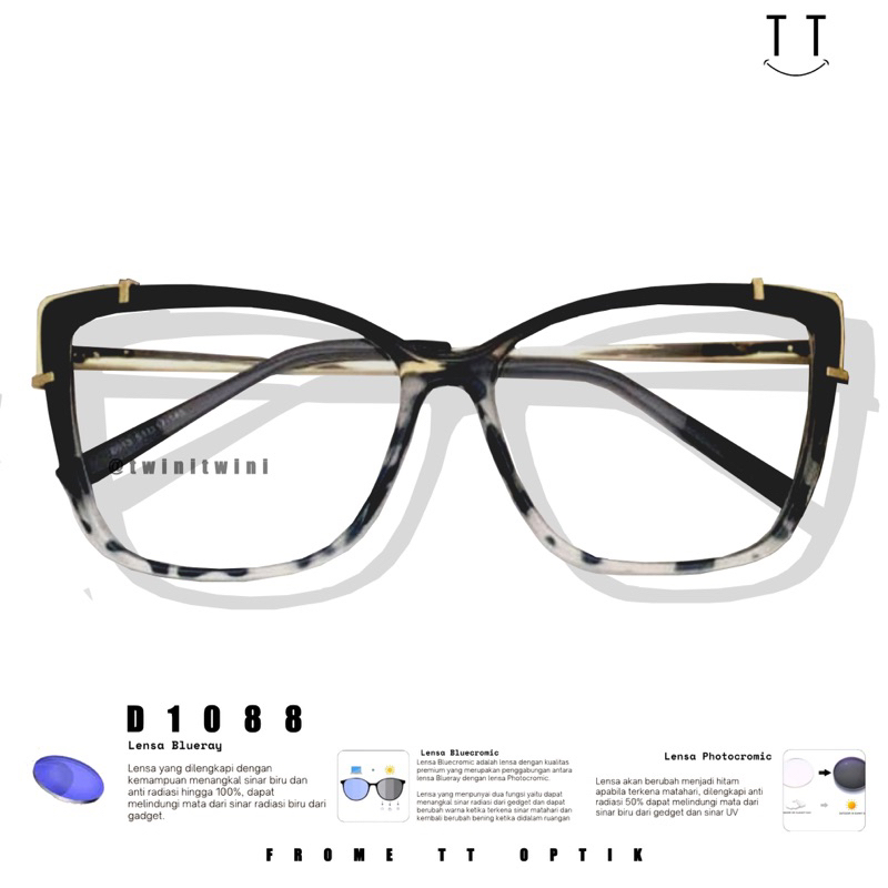 TT.Optik frame Terbaru (Paket frame+lensa), kacamata photocromic, kacamata minus, kacamata photocrom