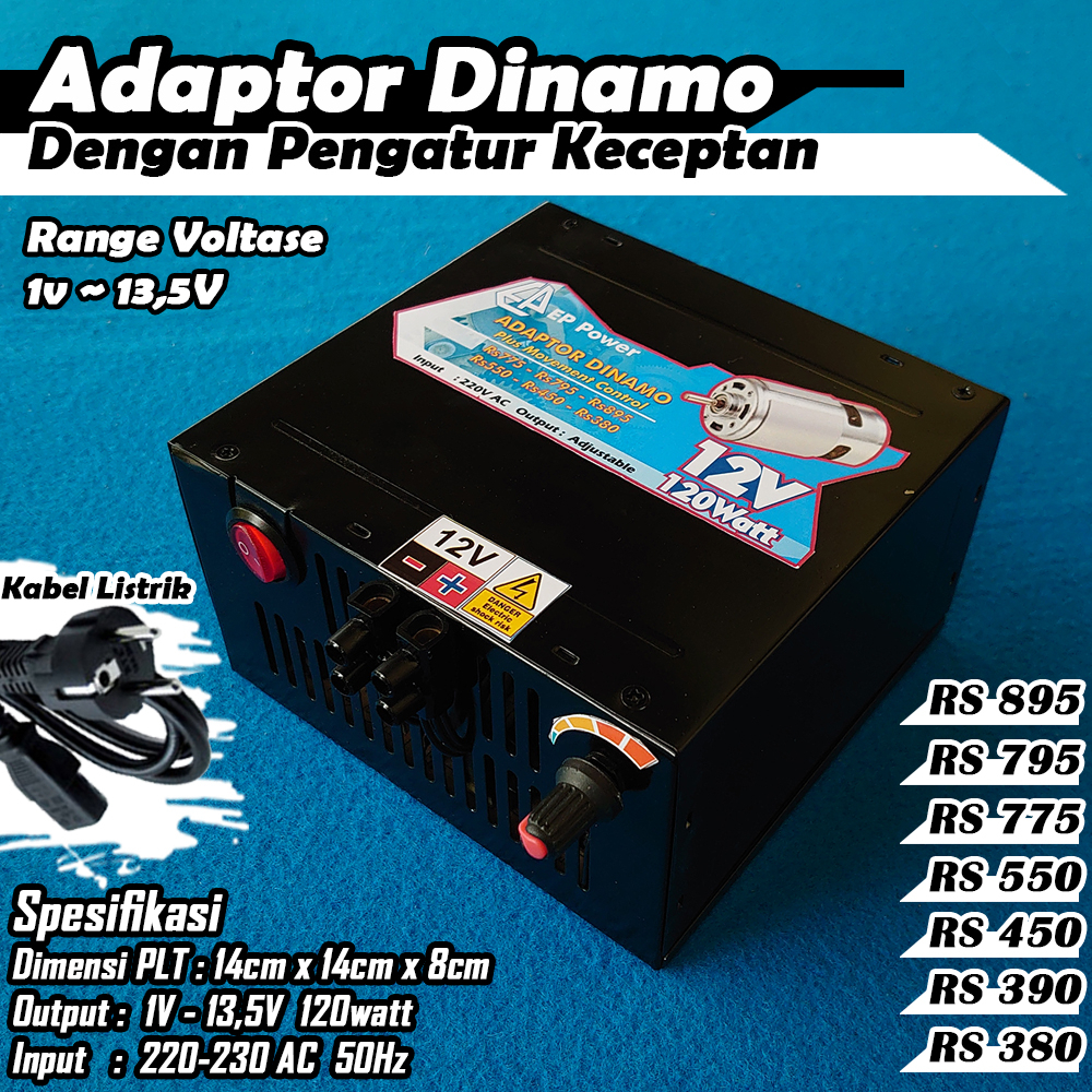 Power Supply untuk Dinamo RS-775 RS-795 RS-895 RS-380 RS-445 RS-450 RS-550 dan sejenis nya