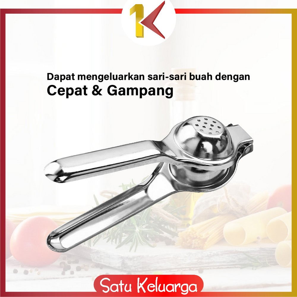 SK-C842 Alat Peras Jeruk Stainless Penjepit Jeruk Nipis Manual Perasan Lemon / Alat Pemeras Buah Manual Praktis