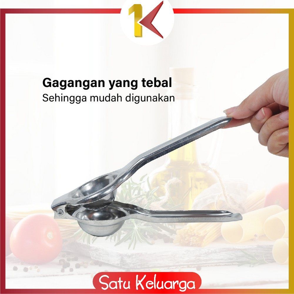 SK-C842 Alat Peras Jeruk Stainless Penjepit Jeruk Nipis Manual Perasan Lemon / Alat Pemeras Buah Manual Praktis