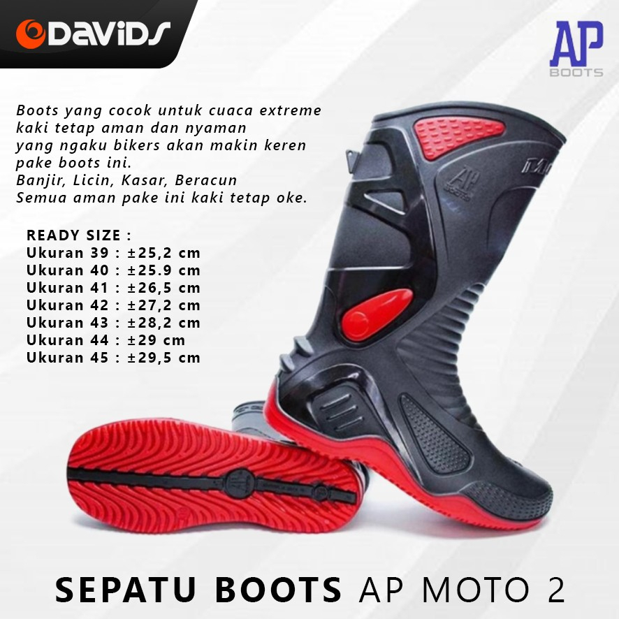 AP Boots Sepatu Moto 2 Boot Biker Motor Proyek