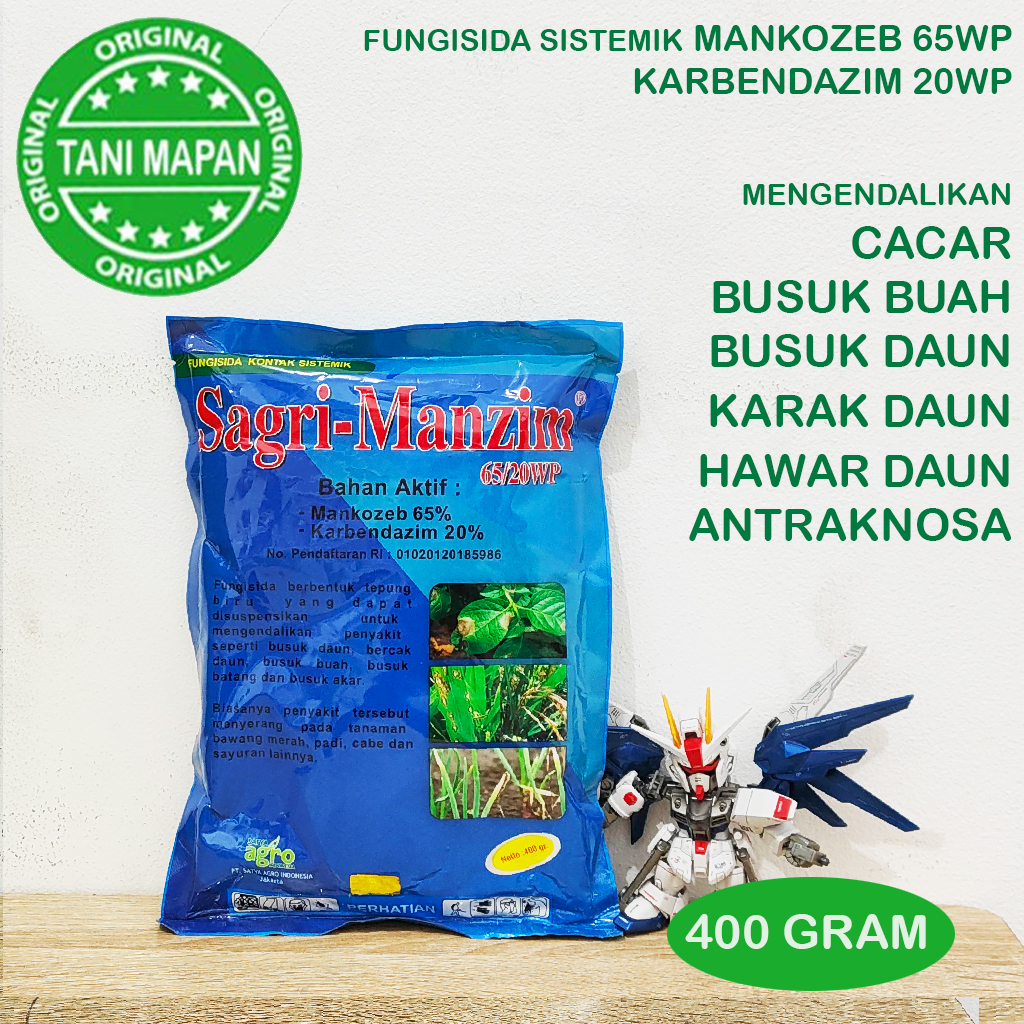 Fungisida - SAGRIMANZIM 85WP - 400 GRAM (Mankozeb 65WP, Karbendazim 20WP)