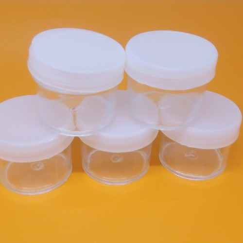 POT PLASTIK 10ML / POT URINE 10ML / POT SALEP CREAM TRANSPARAN