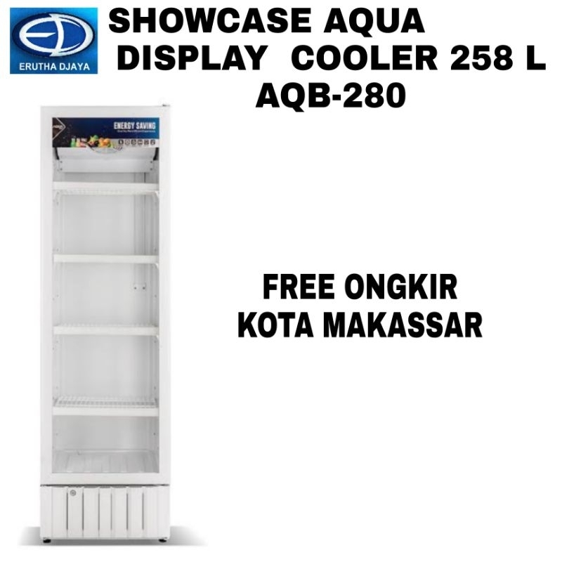 showcase aqua display cooler 258 l aqb280