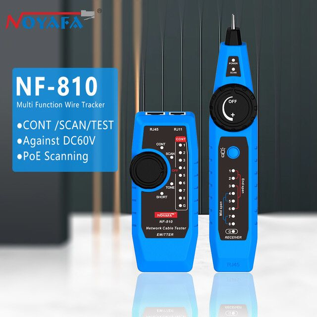 Noyafa NF-810 Network &amp; Telephone Cable Tracker with Wire Map Testing