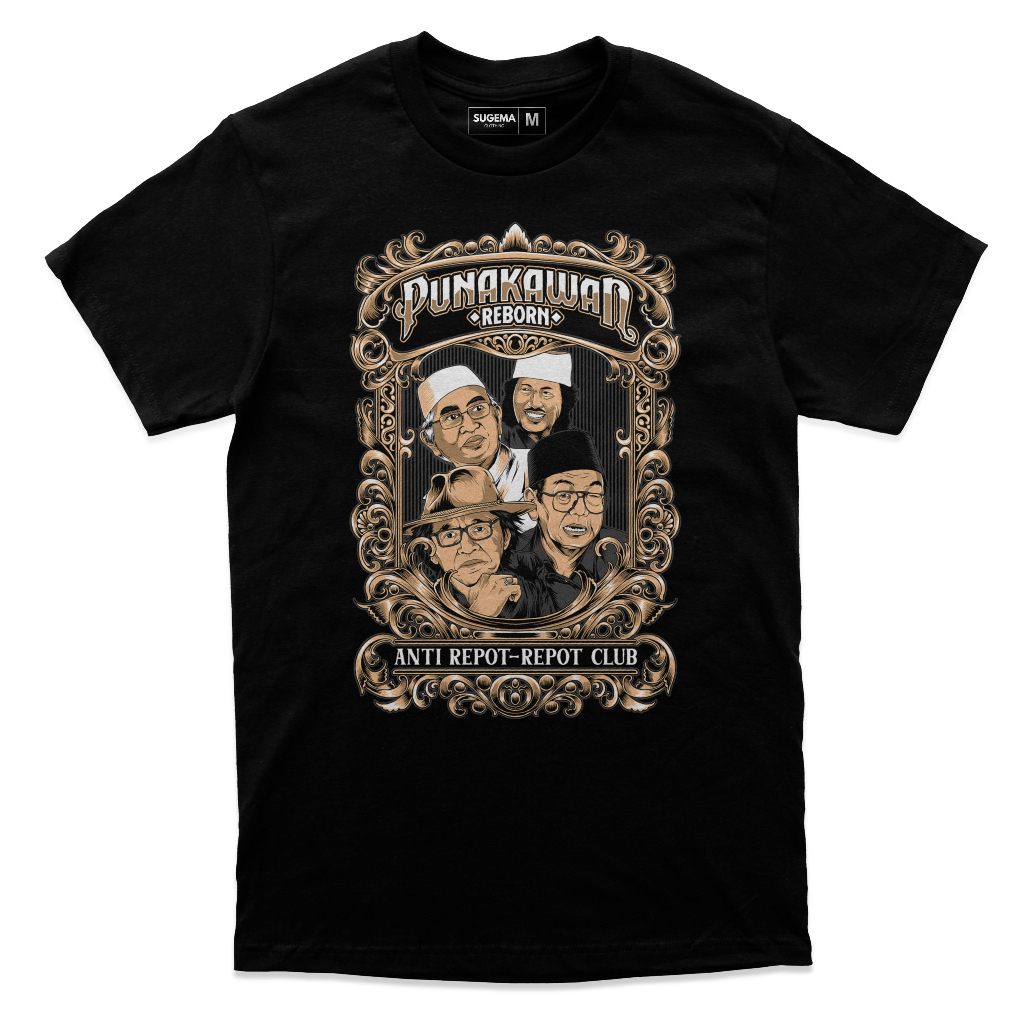Kaos Punakawan Reborn Cak Nun - Gus Mus - Gusdur - Sujiwo Tejo