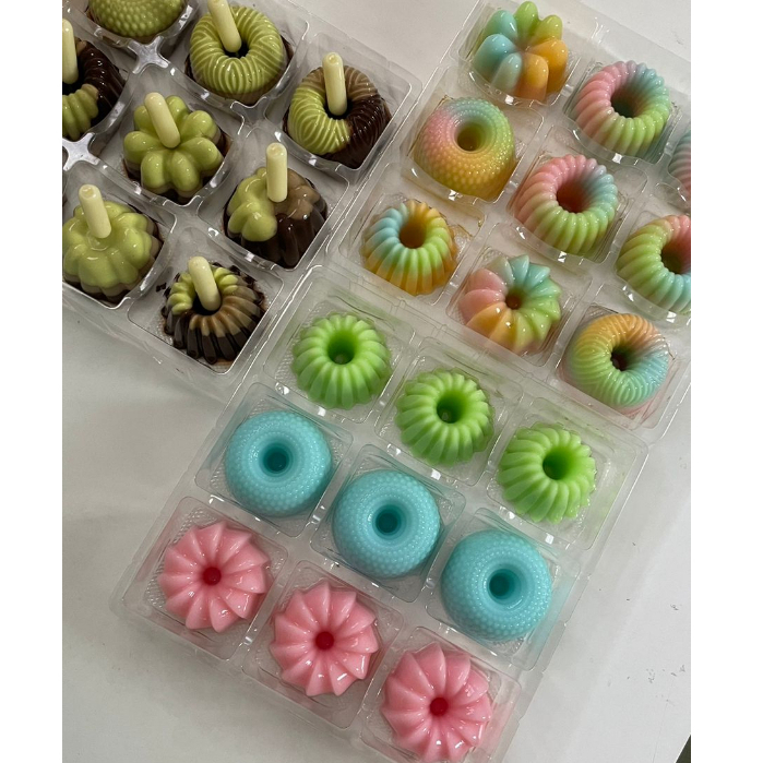 TRAY MIKA PUDING DAN CAKE ISI 9 SLOT ISI 10 PCS