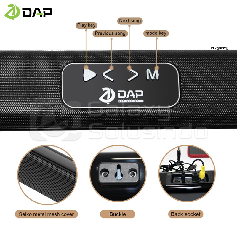 DAP D-VY19 Bluetooth 5.0 Soundbar Wireless Speaker