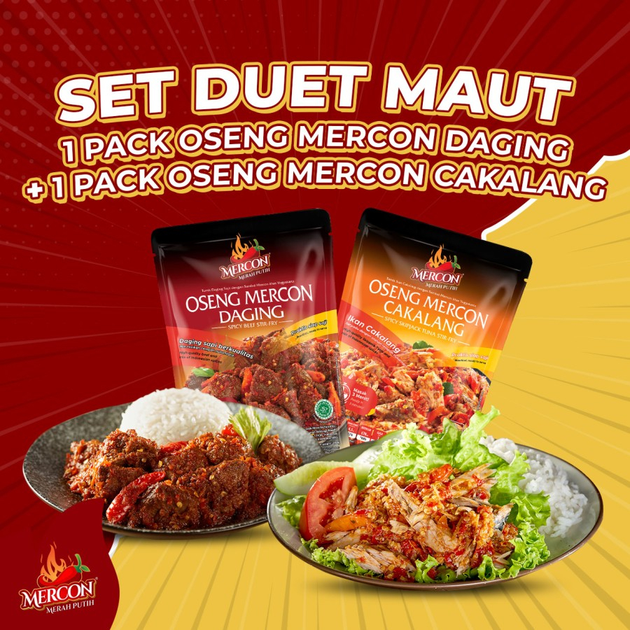 

DUET MAUT OSENG MERCON DAGING + CAKALANG MERCON MERAH PUTIH
