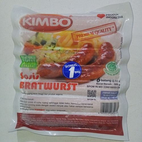 

Kimbo Sosis Jumbo Original isi 6 500g