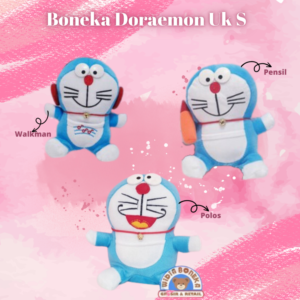 Boneka Doraemon Walkman  Musik 20 cm