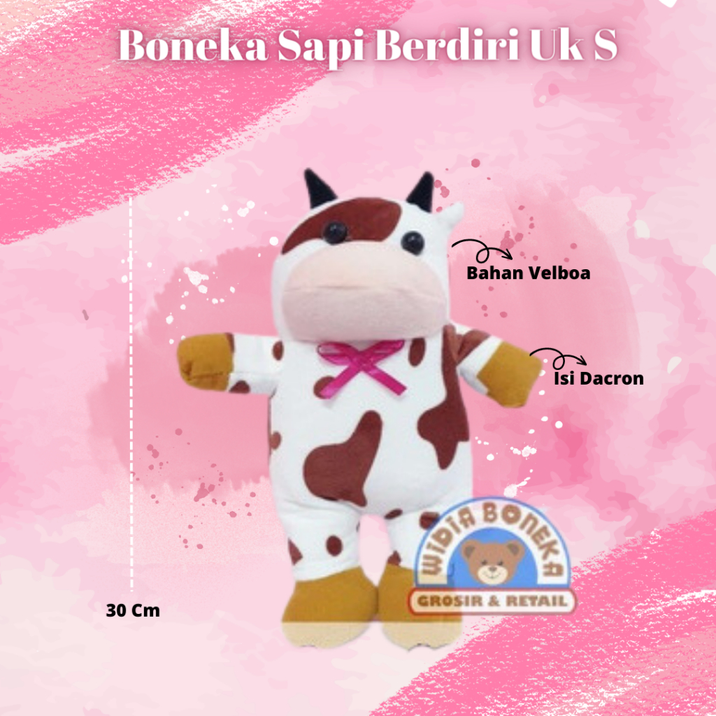 BONEKA SAPI BERDIRI SIZE S