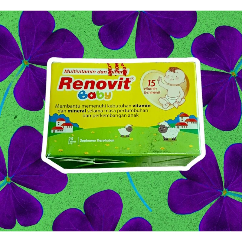 Renovit baby box isi 20sachet/suplement kesehatan untuk balita