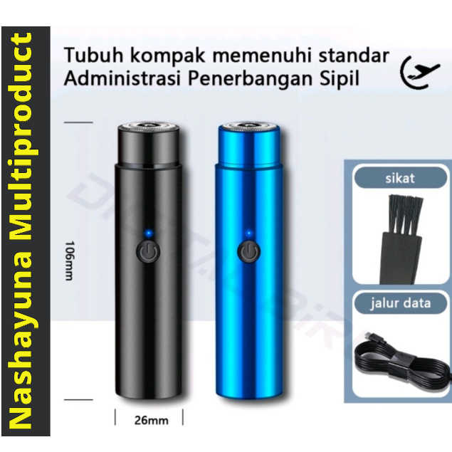 Cukur Jenggot Elektrik Mini Portable / Alat Cukur Mini jenggot Berkualitas