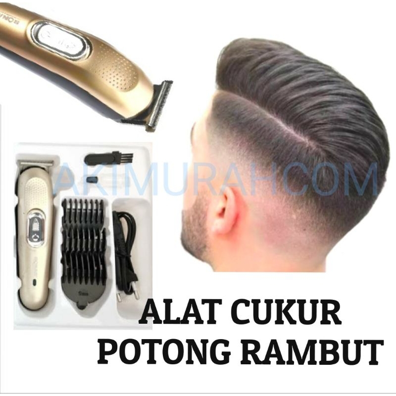 ALAT CUKUR RAMBUT / JENGGOT Sonar - Pisau Cukuran Silet Potong Bulu Rambut Elektrik Anak-Anak Kecil 