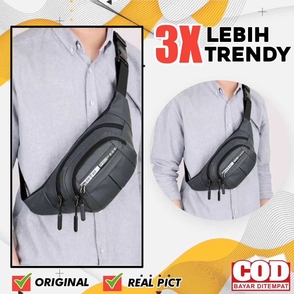 Tas Selempang Pria Wanita Premium Sling Bag Original Model Kekinian Termurah WB0017