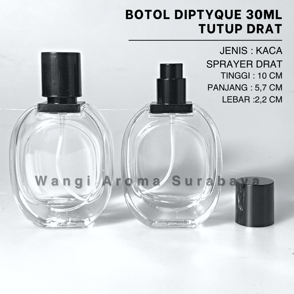 Botol Diptyque 30ML Spray Drat - Botol Parfum Diptyque Drat - Botol Parfum 30ML Perlusin