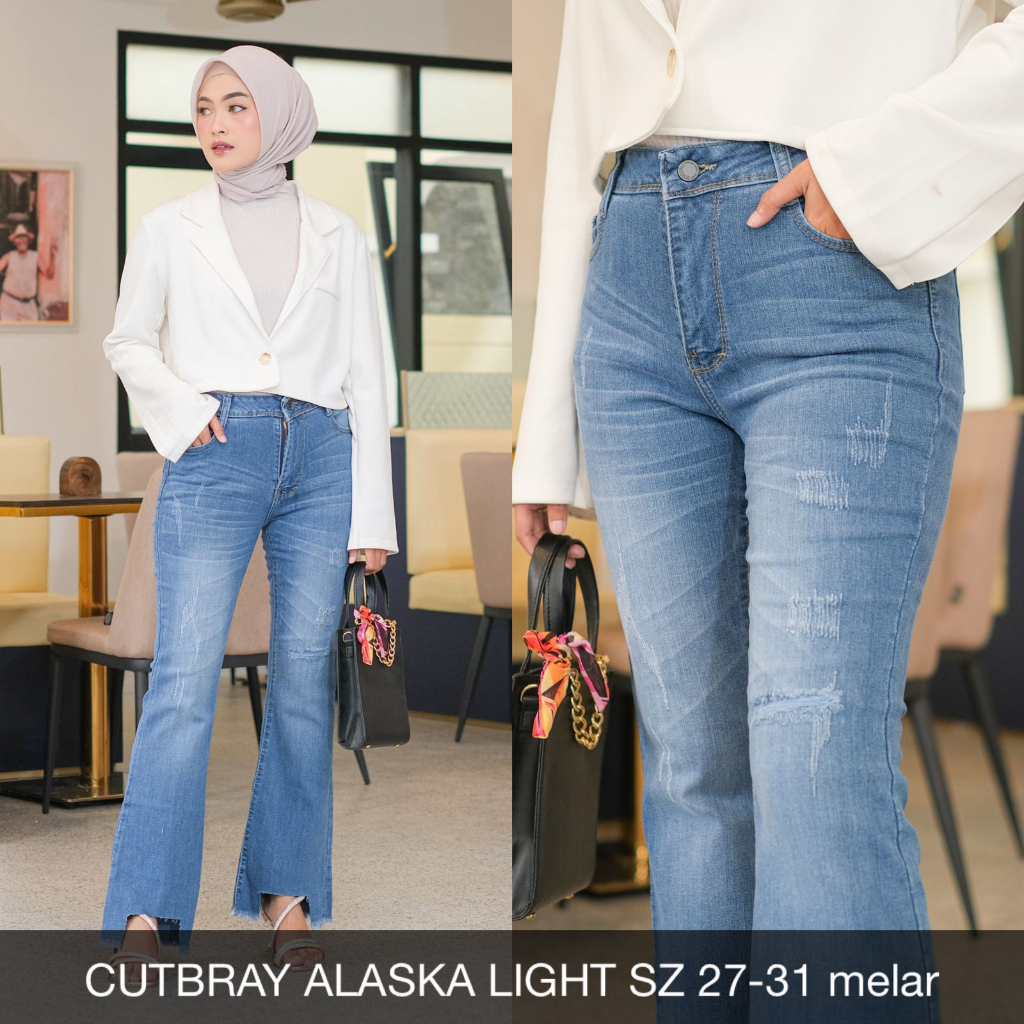 CELANA JEANS WANITA CUTBRAY ALASKA