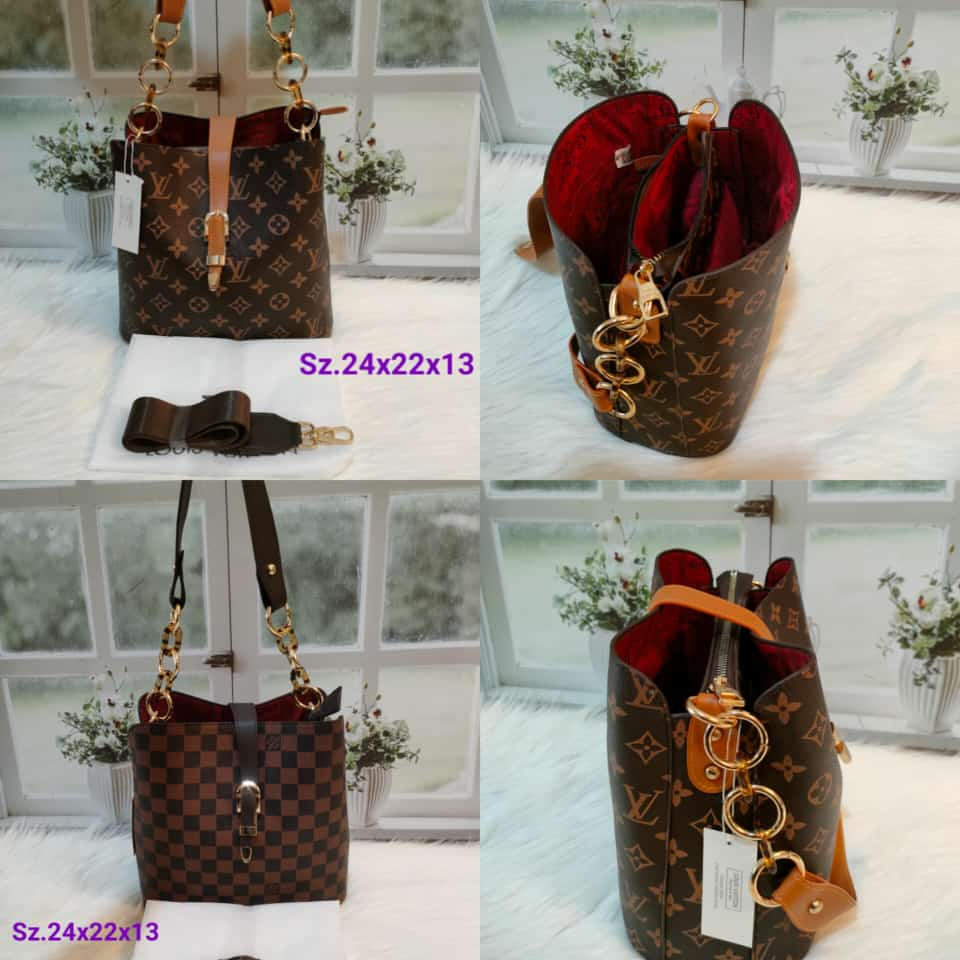 Tas LV  Aurel /tas tabung import full emboss