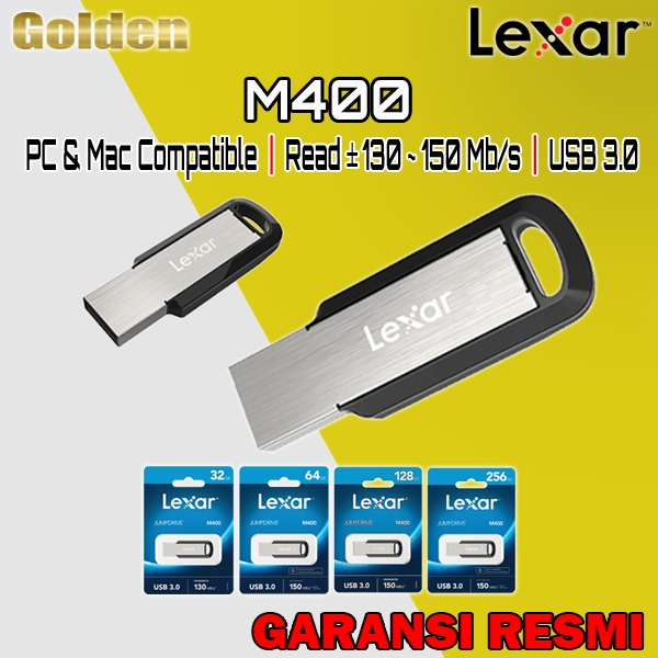 Lexar JumpDrive M400 USB 3.0 Flashdisk RESMI