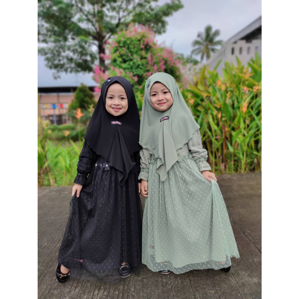 Afsheenastore Gamis Rayyana / Gamis Anak Usia 1 Sampai 12 Tahun