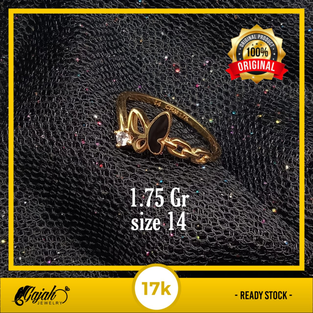 Cincin Emas 17K - 1.75 Gr Kadar 750 - 4698