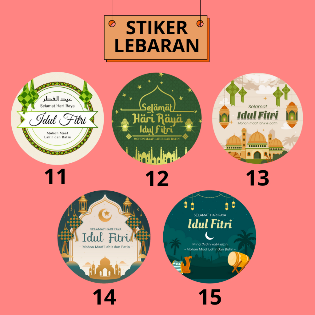 

Stiker Lebaran Hampers Toples Bulat 2 | Stiker IdulFitri | Vinyl Gloss