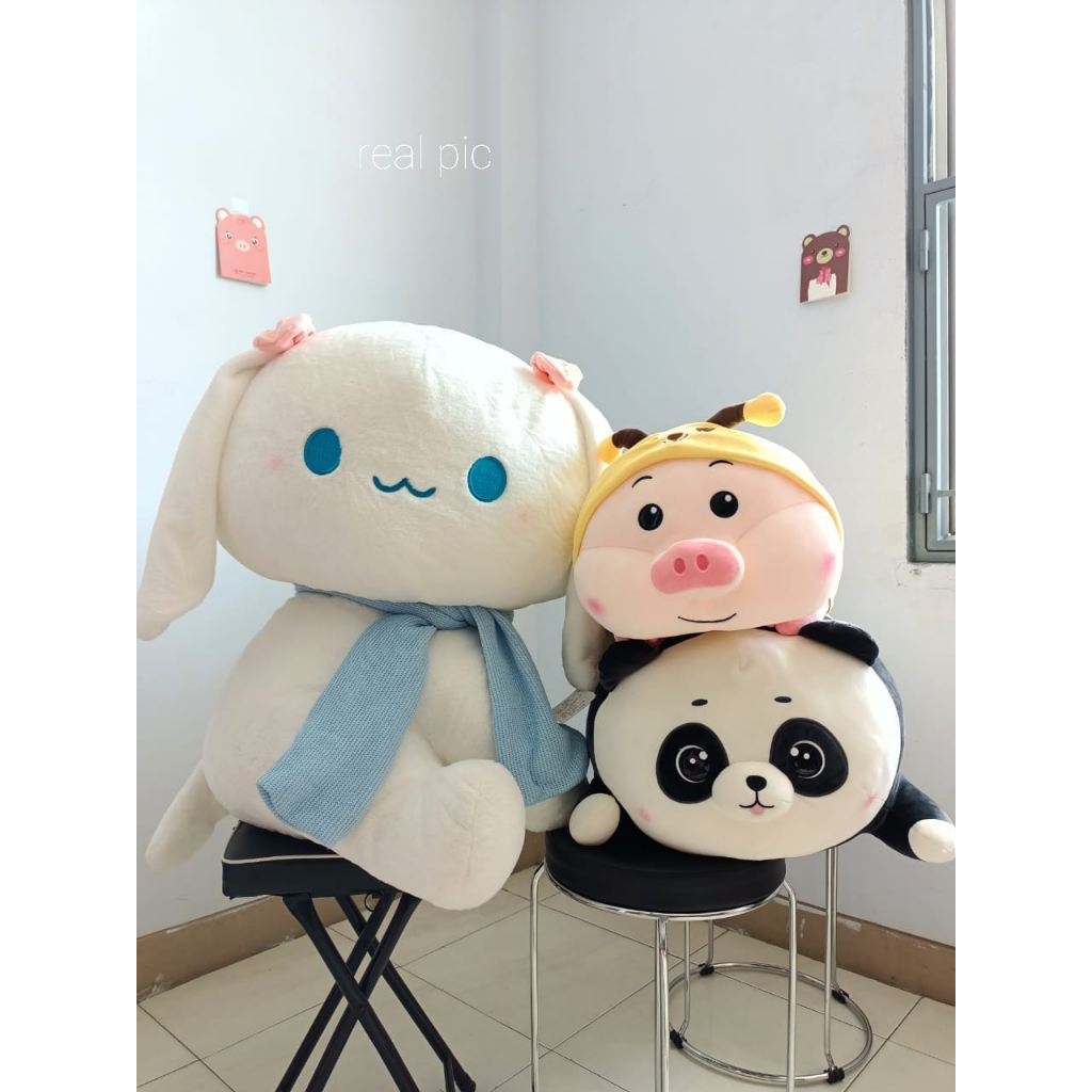 Boneka Super Jumbo Karakter Bahan Plush