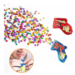 DHIO - popper party gun meriam pesta inflatable confetti pistol semprot petasan pesta semburan kertas warna warni flying papper for party