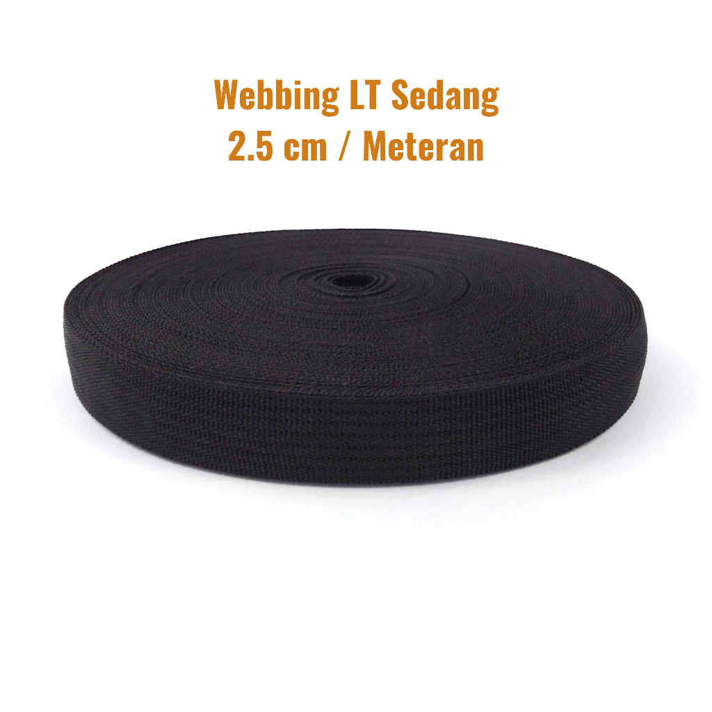 Tali Webbing / Bisban Tas LT 2.5 cm Sedang Ecer Meteran