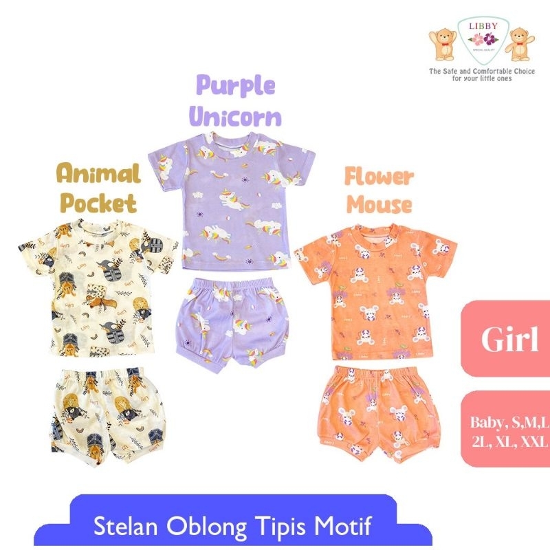 libby setelan oblong tipis pendek